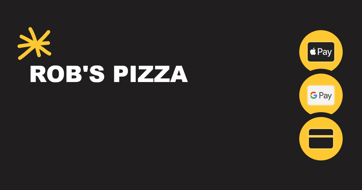 Rob's pizza hot sale
