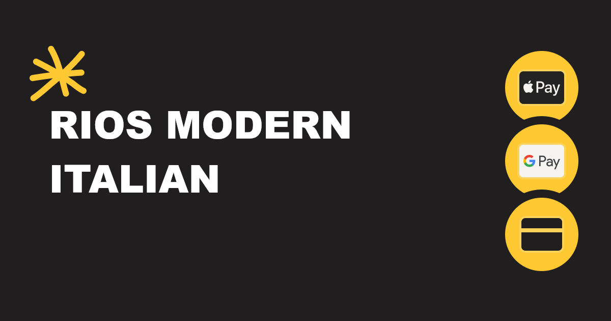 Commerce And Rios Rios Modern Italian - View Menu & Order Online - 886 Commerce St ...